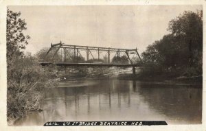 c.1907-15 Sixth Street Bridge, Beatrice, Nebraska RPPC 2T5-444