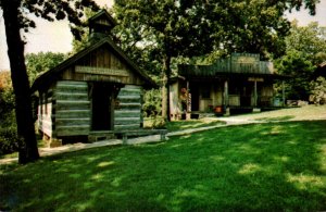 Oklahoma Grove Har-Ber Village Drug Store Barber Shop and Village School