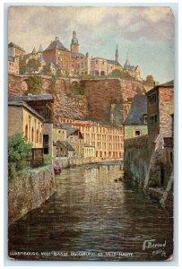 c1910 Luxembourg Ville-Basse Du Grund Et Ville-Haute Oilette Tuck Art Postcard