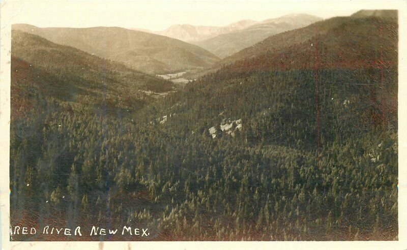 1940s Red River New Mexico RPPC Photo Postcard 11022