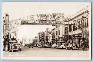 Reno Nevada Postcard Zon Store Exterior Building 1940 RPPC Photo Vintage Antique