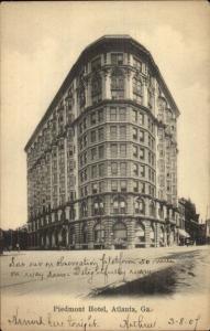 Atlanta GA Piedmont Hotel c1905 Postcard