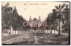 Old Postcard Monte Carlo Casino