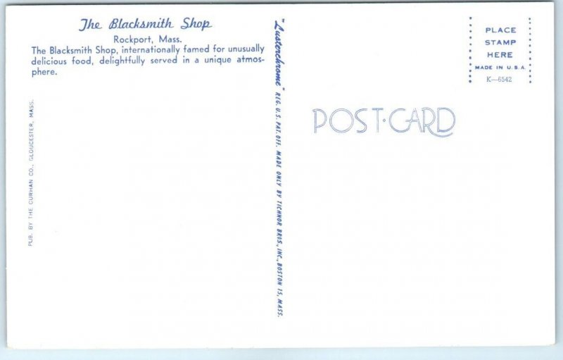 Postcard - The Blacksmith Shop - Rockport, Massachusetts