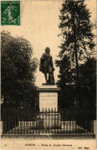 CPA Noyon - Statue de Jacques Sarrazin (1032343)