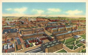 Vintage Postcard 1944 View of Endicott-Johnson Factories Binghamton & Owego N.Y.