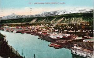 Whitehorse Yukon Territory YT Birdseye (says Alaska) c1909 Postcard E48