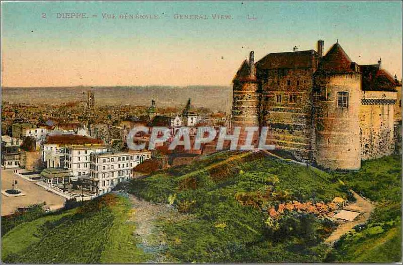 Old Postcard Dieppe General view