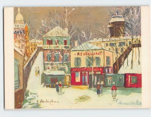 Postcard Montmartre By Utrillo Paris France