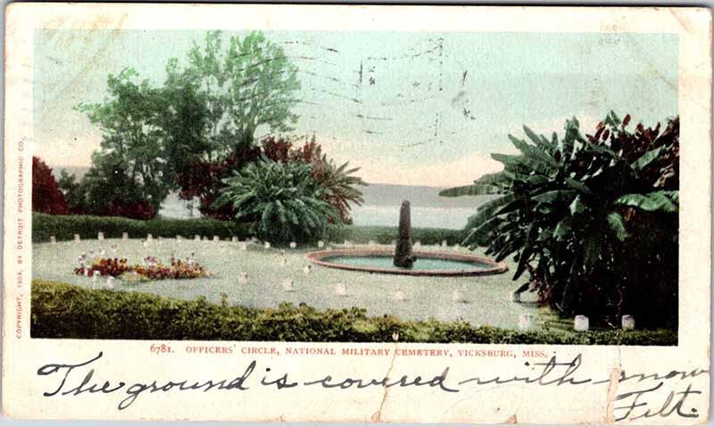 Postcard MILITARY SCENE Vicksburg Mississippi MS AM0919