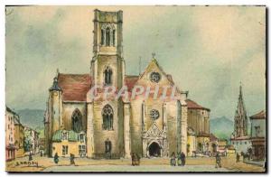 Old Postcard Agen La Cathedrale