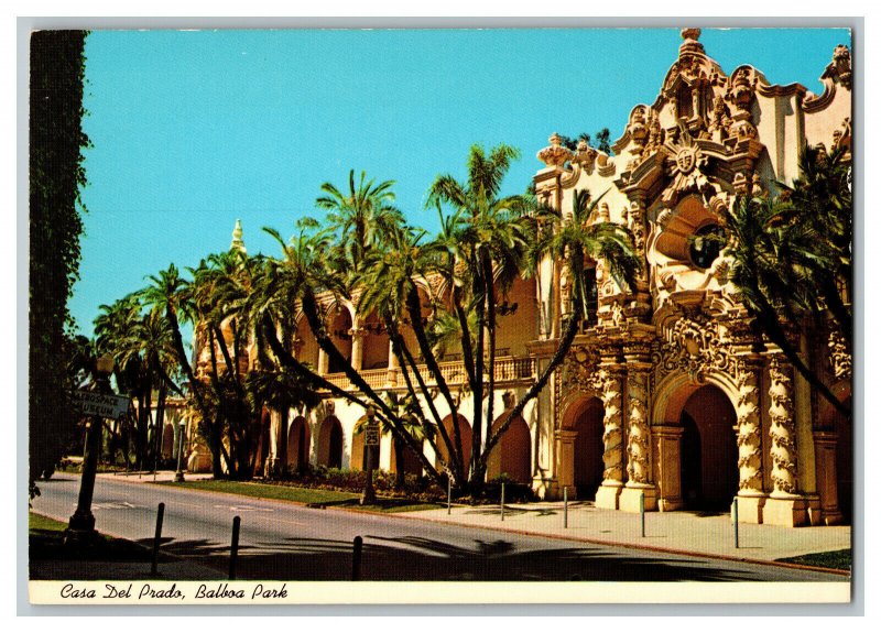 Casa Del Prado Balboa Park San Diego CA Vtg. Postcard Continental View Card 