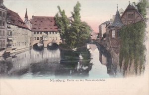 Germany Nuernberg Partie an der Museumsbruecke