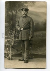 275694 WWI Germany SOLDIER Officer WAR vintage REAL PHOTO