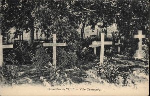 Yule Papua Cemetery Graves c1910 Postcard