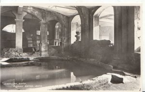 Somerset Postcard - Bath - Circular Bath - Roman Bath - Real Photo - Ref 5480A