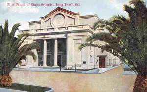 First Church of Christ Scientist Long Beach California 1910c postcard