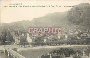 The Old Post Card Dauphine Grenoble Vue Generale Course Saint Andre and Berri...