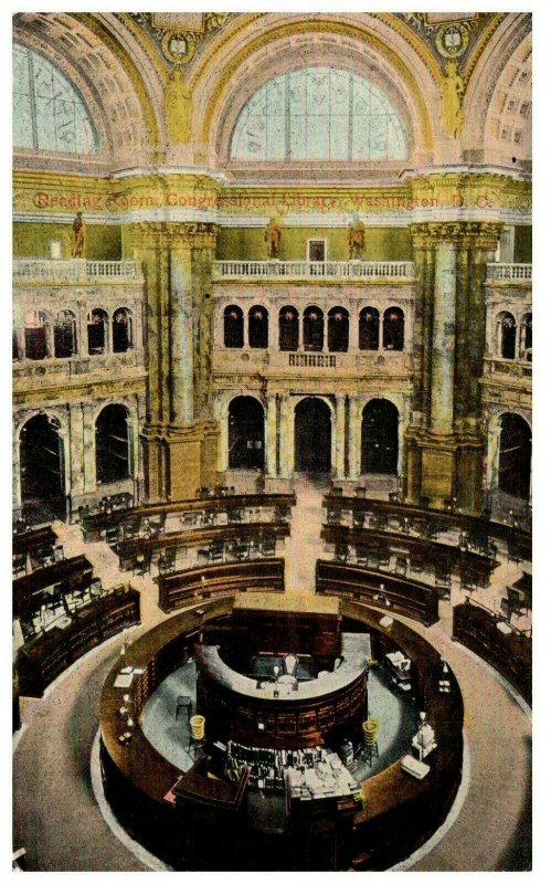 1910's Library Of Congress Rotunda Washington D.C. PC1985