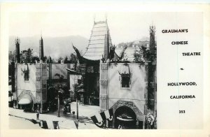 RPPC Postcard California Hollywood Grauman's Chinese Theater #353 23-8342