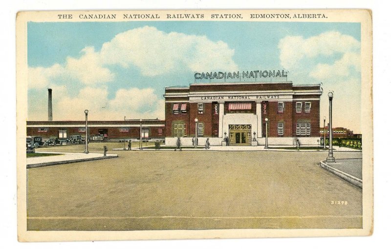 Canada - AB, Edmonton. Canadian National Railways Station