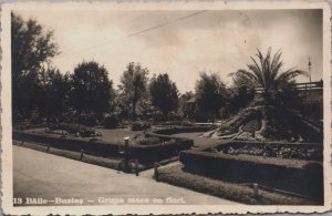 Romania Baile, Băile Buzias Grupa Mare cu Flori Vintage RPPC C139