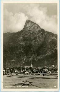 Germany - Oberammergau, Church & (Mt.) Kofel   *RPPC