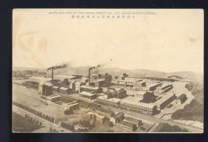 IWAKI JAPAN DAIREN BRANCH WORKS FACTORY ONODA CEMENT VINTAGE POSTCARD