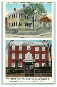 1930 Dorr Mansion 109 Benefit St. Providence, Rhode Island RI Postcard