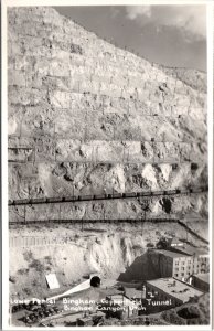 Real Photo Postcard Lower Portal Bingham Copperfield Tunnel Bingham Canyon Utah