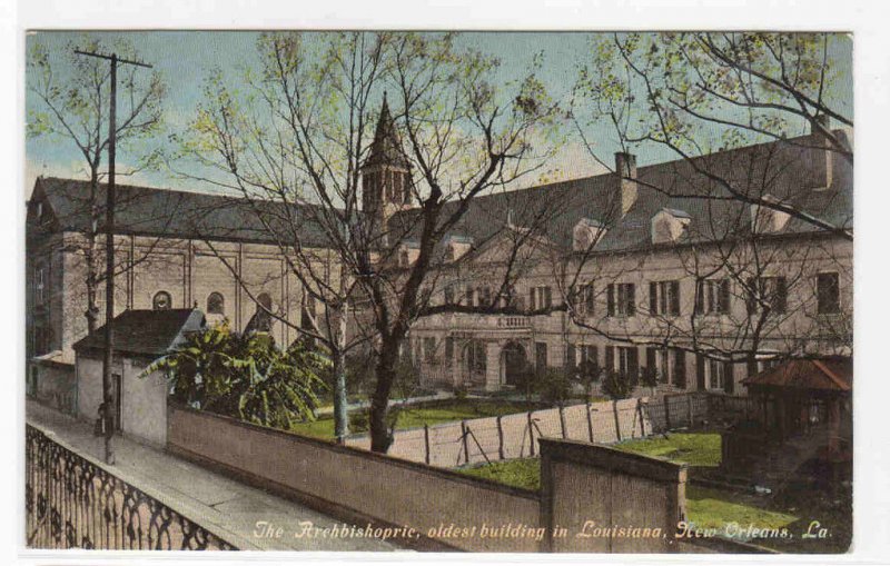 The Archbishopric New Orleans Louisiana 1910c postcard