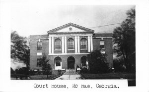 H75/ McRae Telfair Georgia RPPC Postcard c50s County Court House 144