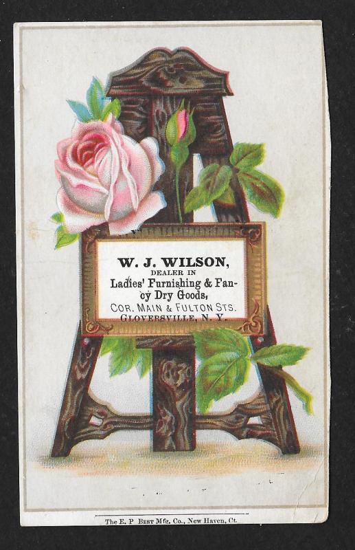 VICTORIAN TRADE CARD Wilson Ladies Furnishings