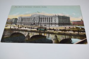 New House of Parliament Stockholm Sweden Postcard Axei Eliassons 3858