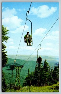 Mount  Mansfield Aerial Chair Lift  Vermont  Postcard