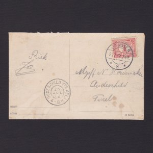 NETHERLANDS 1914, Postcard, Gorinchem, Willem's barracks, Used