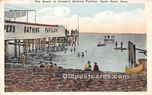 The Beach at Draper's Bathing Pavilion Savin Rock, Connecticut, CT, USA 1926 