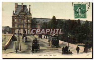 Paris Old Postcard The Royal bridge
