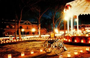 New Mexico Albuquerque Old Town Plaza Christmas Luminarios