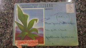 Tijuana Mexico Street Scenes Novelty Postcard Folder J44577
