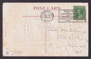 UNITED STATES, Postcard, Merry Christmas 1911