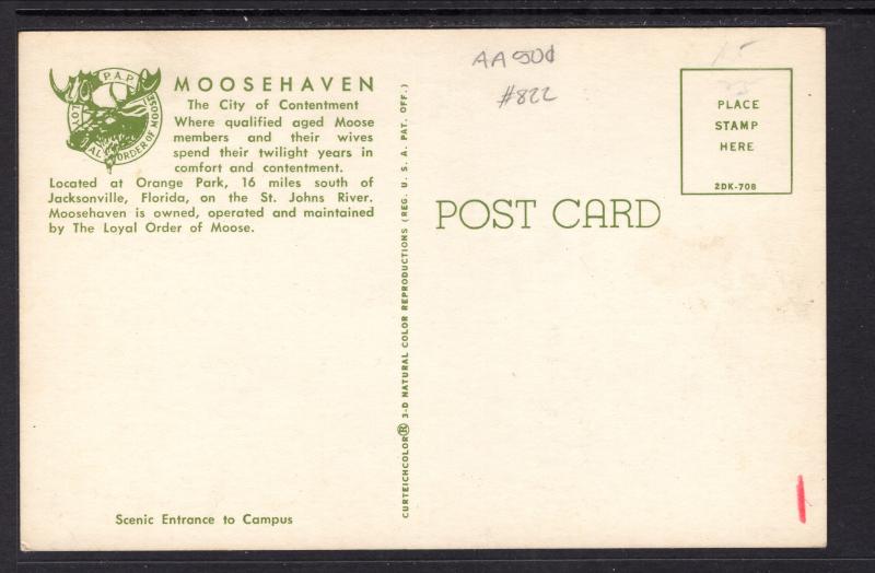 Entrance Moosehaven,Orange Park,FL BIN