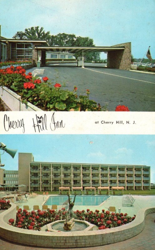 Vintage Postcard Function Rooms & Restaurant Bar Cherry Hill Inn New Jersey NJ