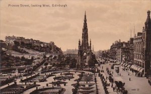 Scotland Edinburgh Princess Street Looking West