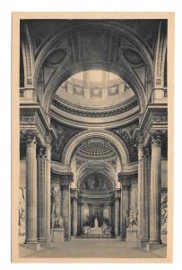 Paris France  Le Pantheon La Nef The Nave Bapteme De Clovis 2 Vntg Postcards