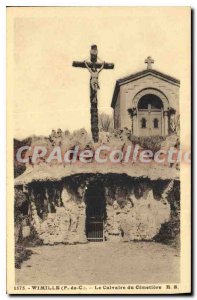 Postcard Old Wimille P C Calvary du Cimetiere