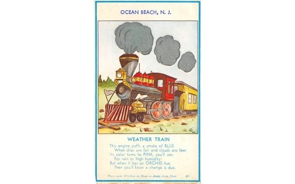 Weather Train Ocean Beach, New Jersey  