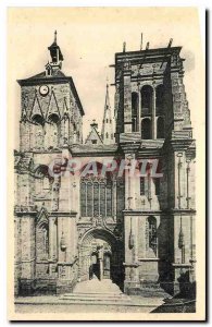 Old Postcard Guingamp Basilique Notre Dame de Bon Secours western façade