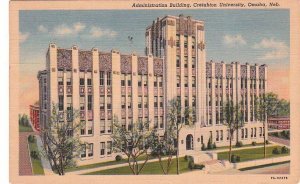 Postcard Administration Building Creighton University Omaha Nebraska