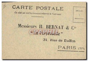 Old Postcard The Perpetual Advertisement Bernat Rue Buffon Paris